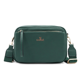 Női válltáska két rekesszel – zöld