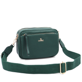 Női válltáska két rekesszel – zöld