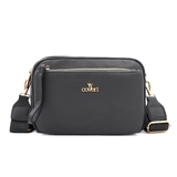 Női válltáska két rekesszel – szürke