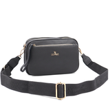 Női válltáska két rekesszel – szürke