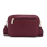 Női válltáska két rekesszel – bordó