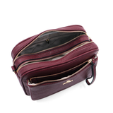 Női válltáska két rekesszel – bordó