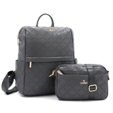 SZETT – Hátizsák + kis női táska – szürke