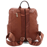 SZETT – Hátizsák + kis női táska – téglabarna