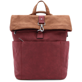 2 az 1-ben – Női hátizsák és táska sok zsebbel – bordó