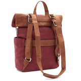 2 az 1-ben – Női hátizsák és táska sok zsebbel – bordó