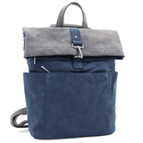 2 az 1-ben – Női hátizsák és táska sok zsebbel – sötétkék