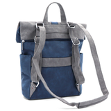 2 az 1-ben – Női hátizsák és táska sok zsebbel – sötétkék