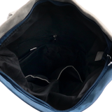 2 az 1-ben – Női hátizsák és táska sok zsebbel – sötétkék