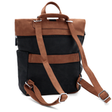 2 az 1-ben – Női hátizsák és táska sok zsebbel – fekete