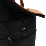 2 az 1-ben – Női hátizsák és táska sok zsebbel – fekete