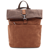 2 az 1-ben – Női hátizsák és táska sok zsebbel – téglabarna