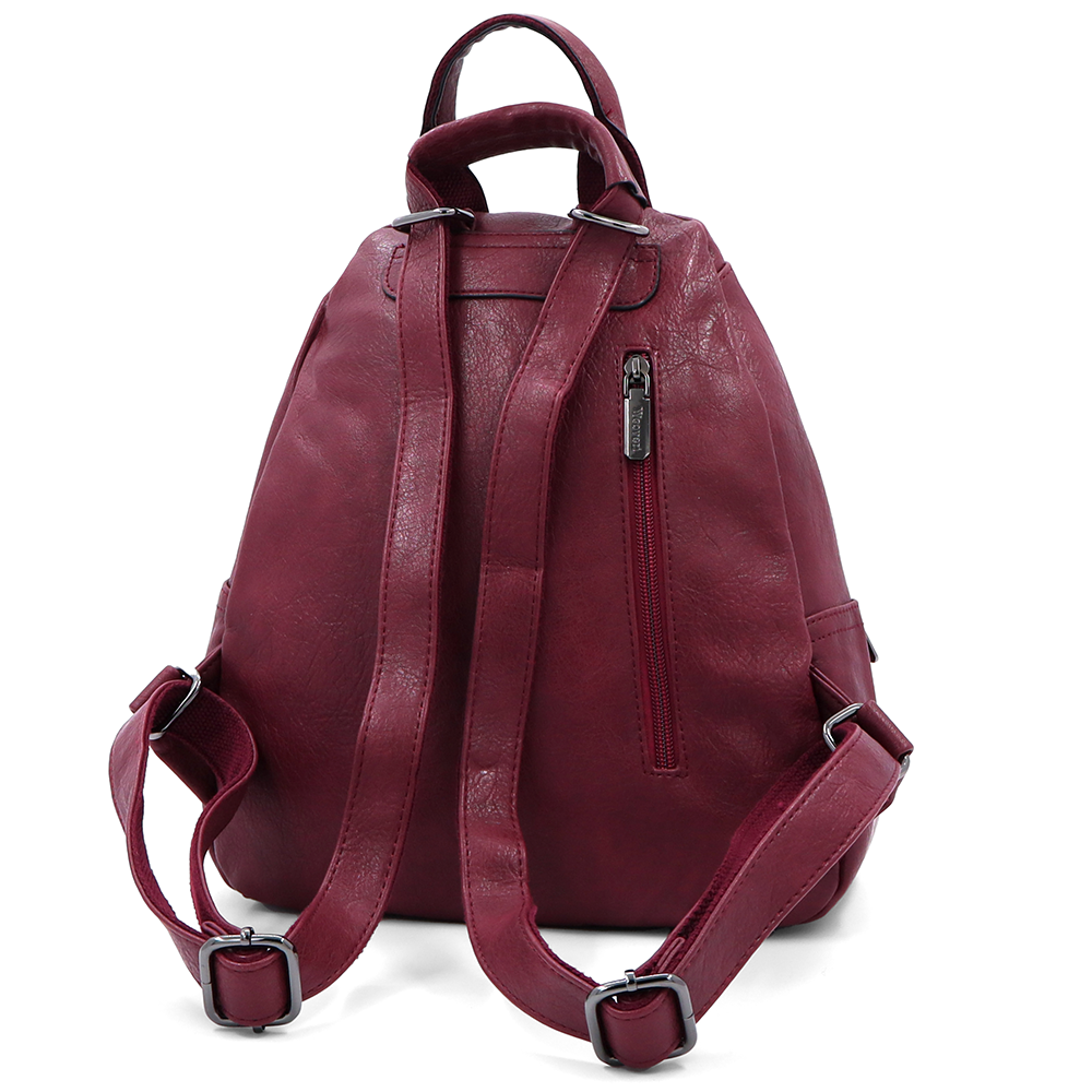 2 az 1-ben – Női hátizsák és táska – bordó