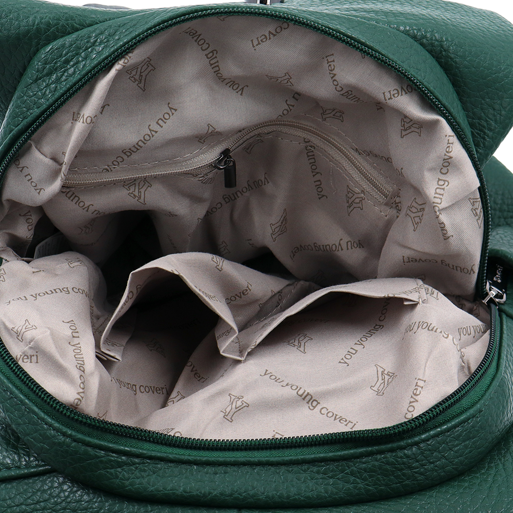 2 az 1-ben – Női hátizsák és táska – zöld