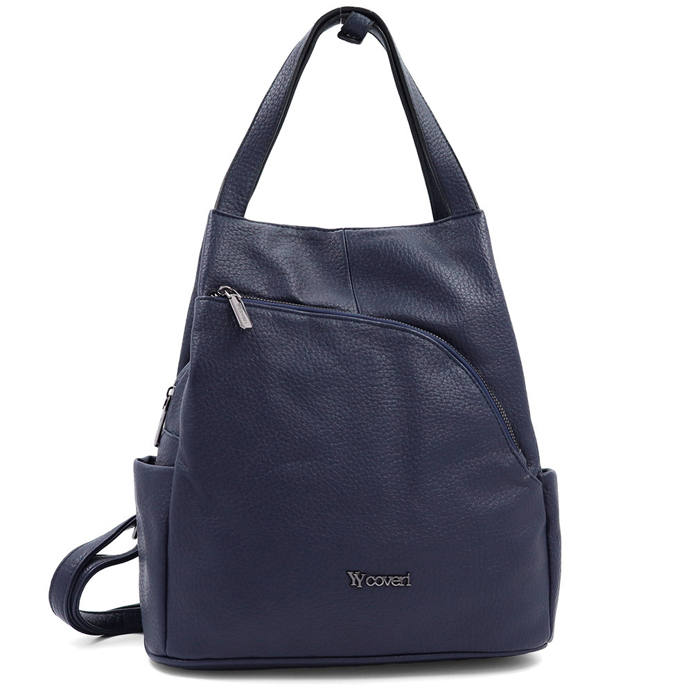 2 az 1-ben – Női hátizsák és táska – sötétkék