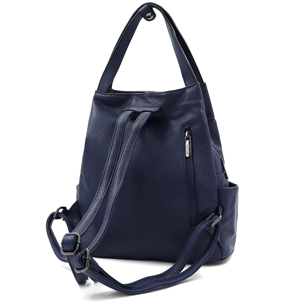 2 az 1-ben – Női hátizsák és táska – sötétkék