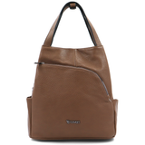 2 az 1-ben – Női hátizsák és táska – világosbarna