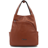 2 az 1-ben – Női hátizsák és táska – téglabarna