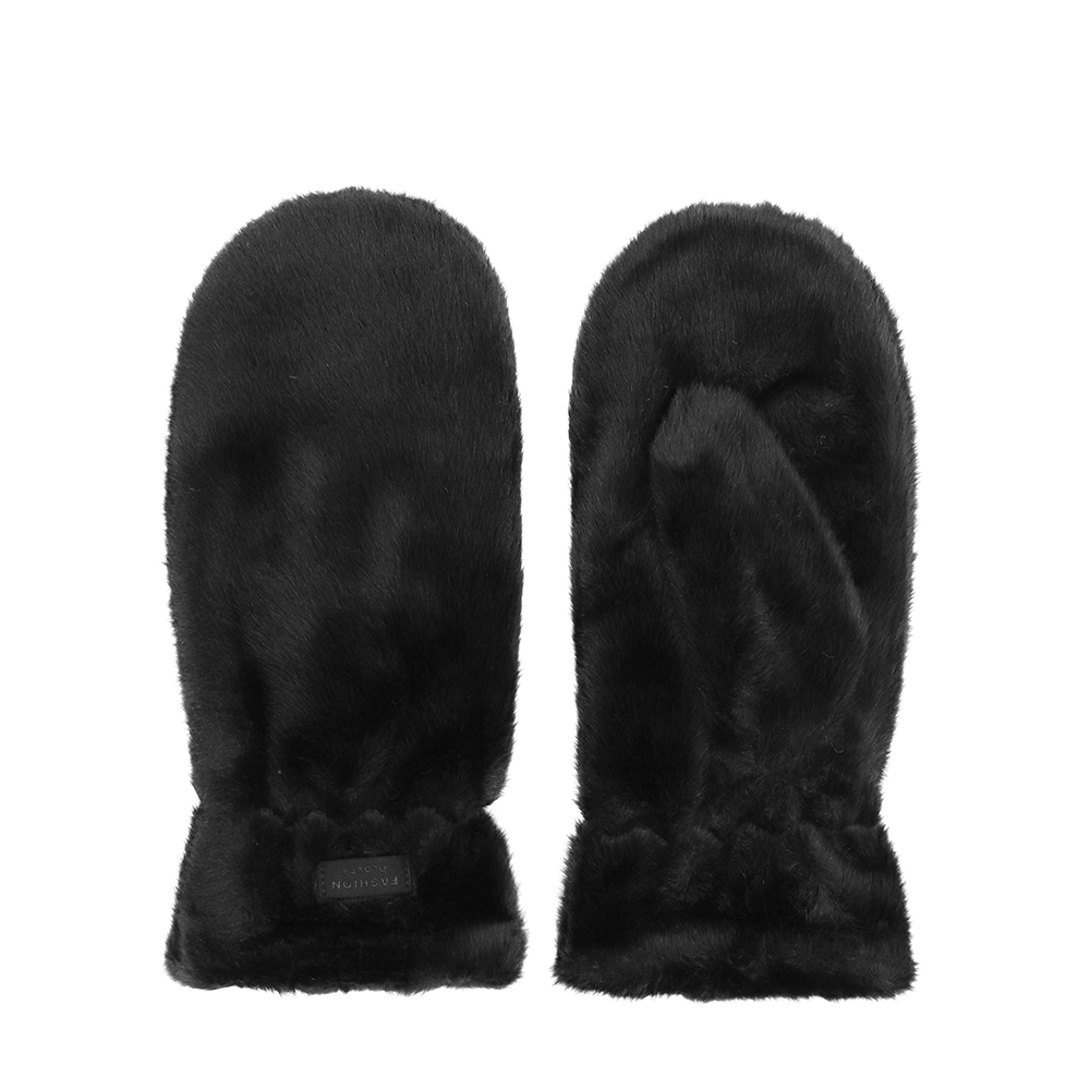 Pihe-puha téli egyujjas kesztyű – fekete