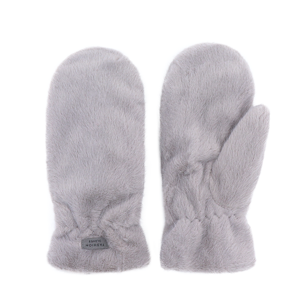 Pihe-puha téli egyujjas kesztyű – szürke