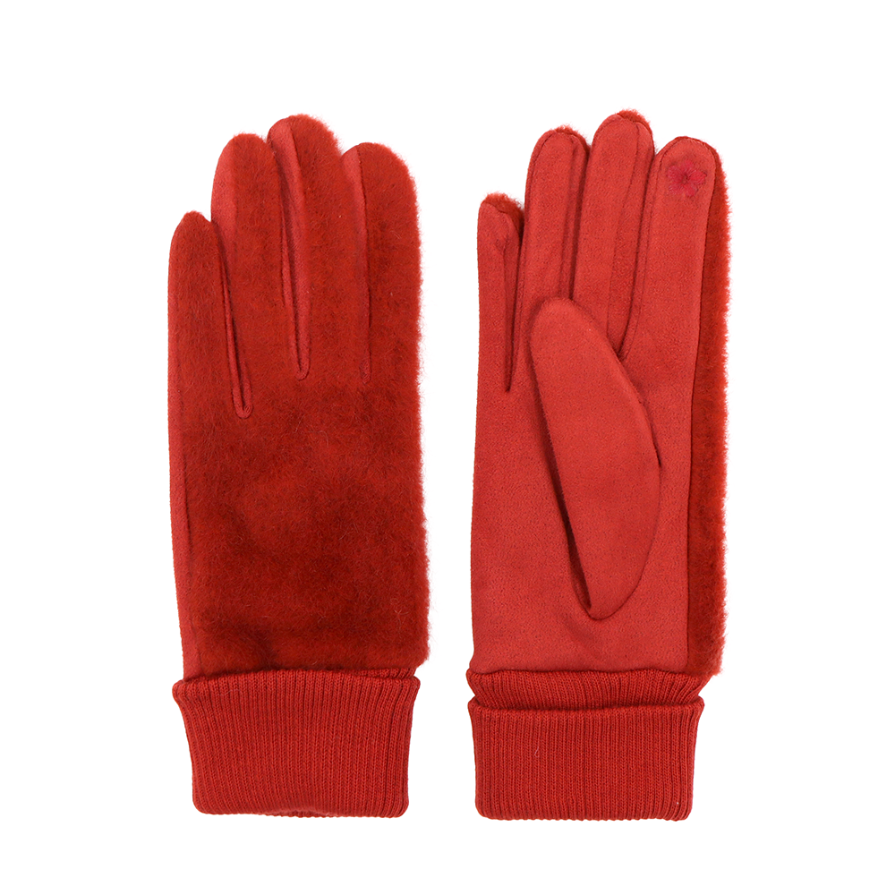 Puha női kesztyű – piros