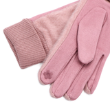 Puha női kesztyű – rózsaszín