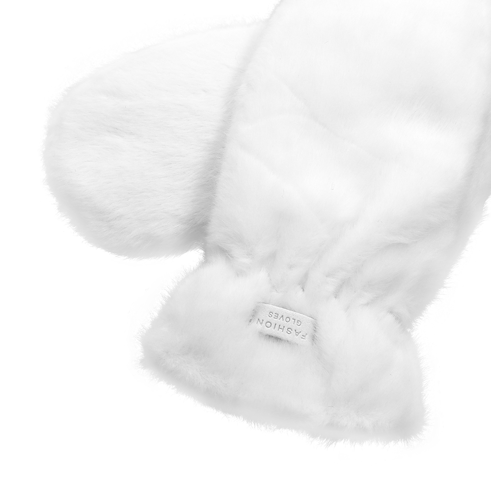 Pihe-puha téli egyujjas kesztyű – fehér