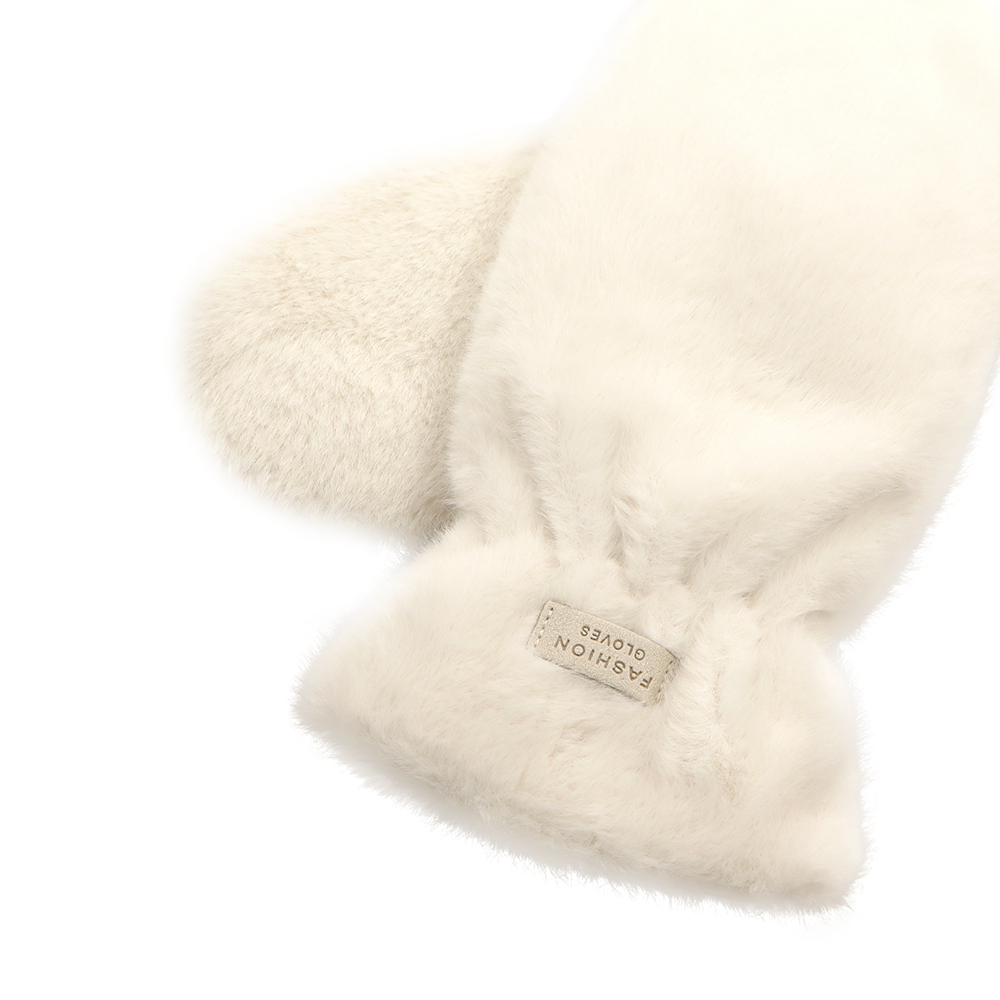 Pihe-puha téli egyujjas kesztyű – bézs