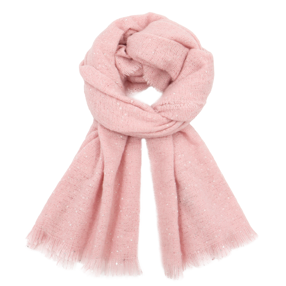 Puha téli sál – rózsaszín