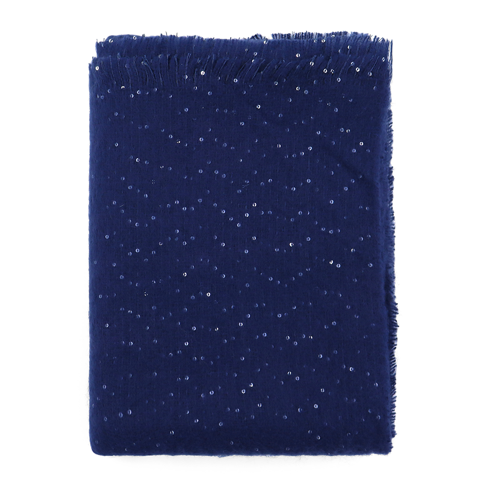 Puha téli sál – sötétkék