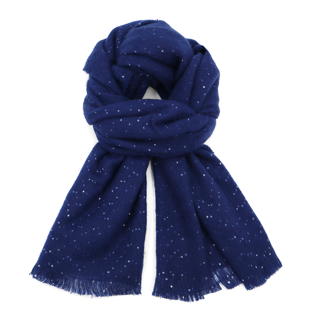 Puha téli sál – sötétkék