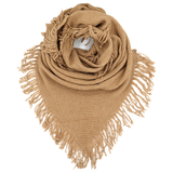 Meleg rojtokkal díszített sál – téglabarna