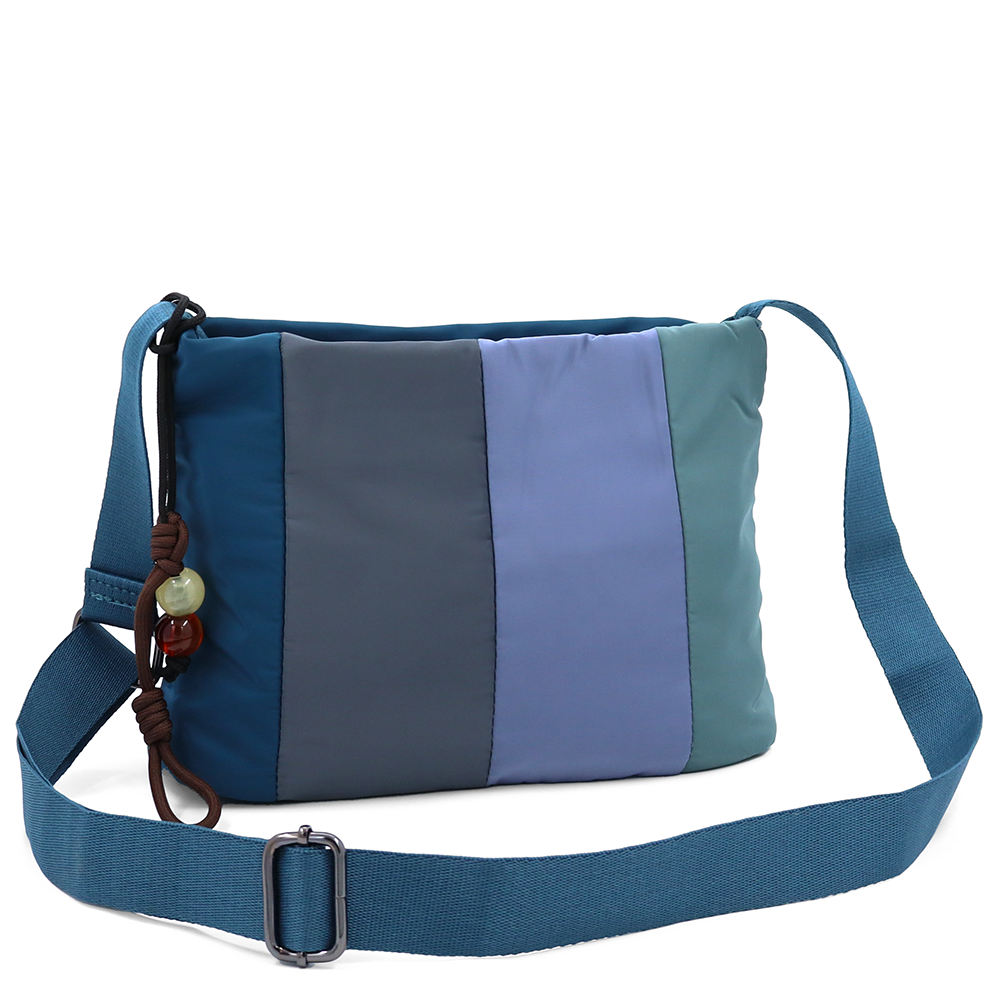 Színes vászontáska vállra – kék