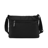 Színes vászontáska vállra – fekete/bordó