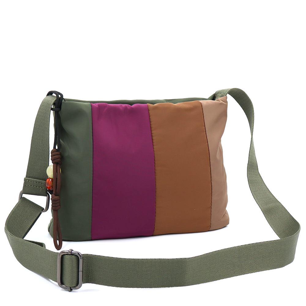 Színes vászontáska vállra – zöld