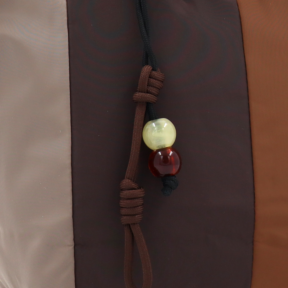 Színes női vászontáska – világosbarna