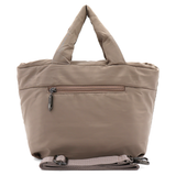 Színes női vászontáska – világosbarna