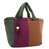 Színes női vászontáska – zöld