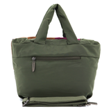 Színes női vászontáska – zöld