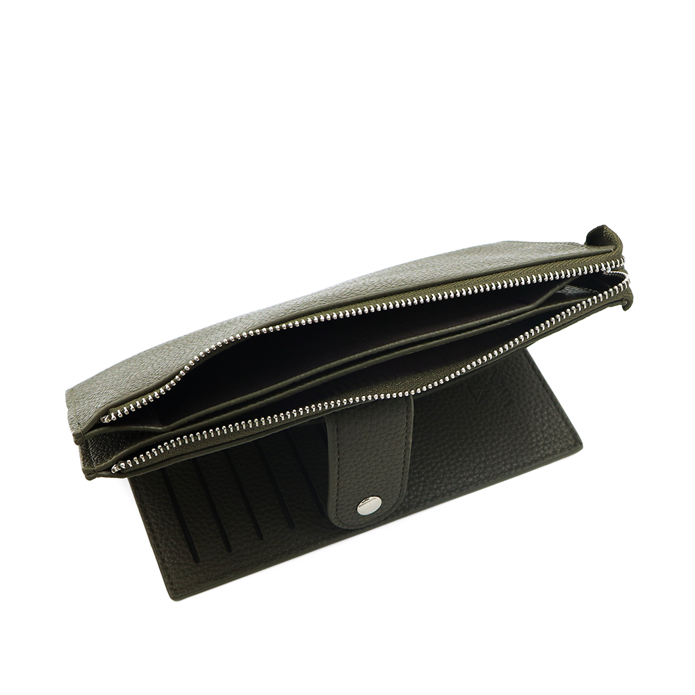 Női pénztárca csuklópánttal – zöld