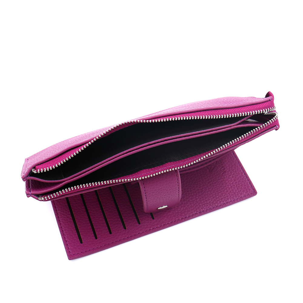 Női pénztárca csuklópánttal – fukszia