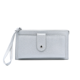 Női pénztárca csuklópánttal – ezüstszínű