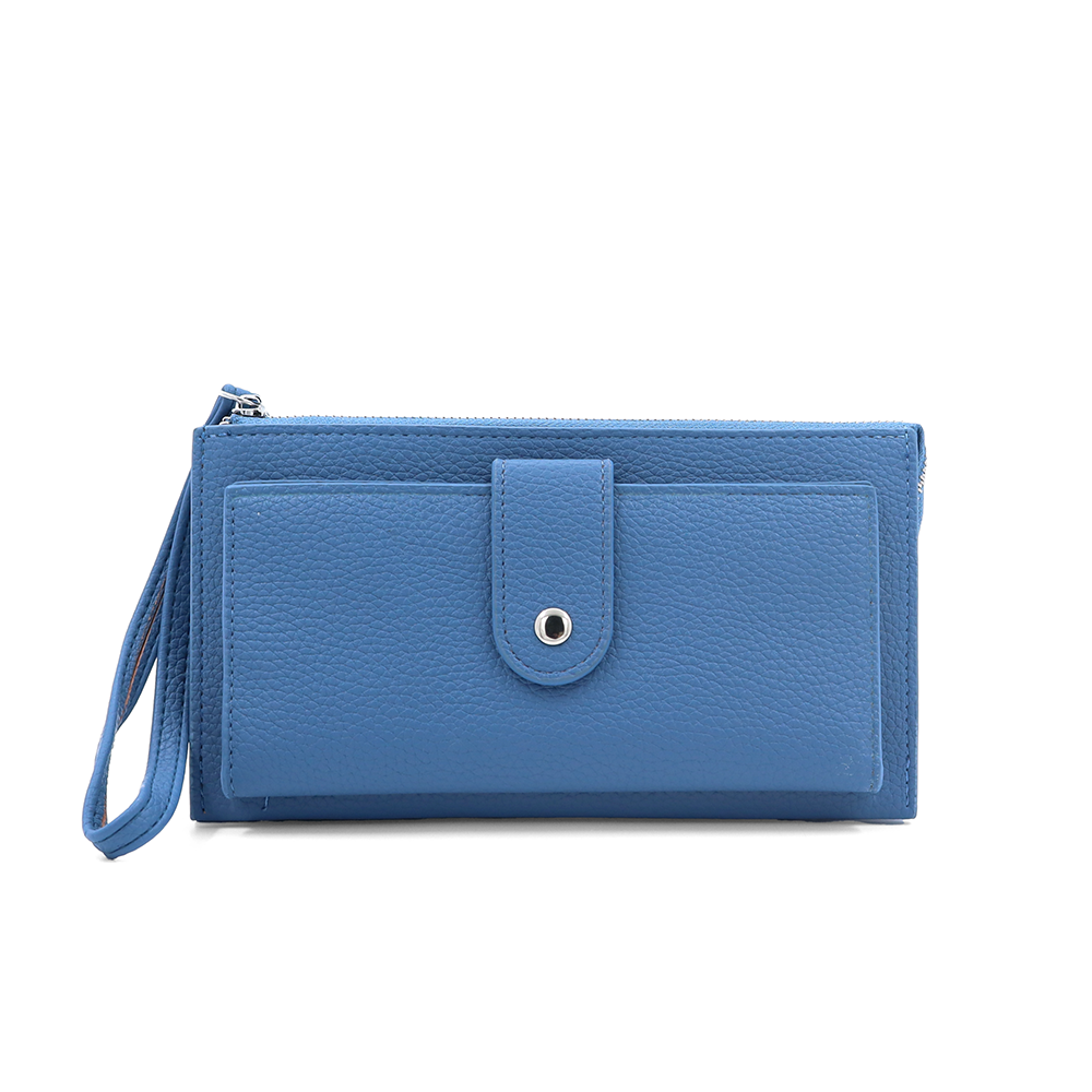 Női pénztárca csuklópánttal – kék