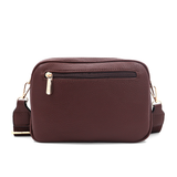 Női válltáska két rekesszel – barna