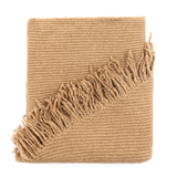 Meleg rojtokkal díszített sál – téglabarna