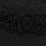 Meleg rojtokkal díszített sál – fekete