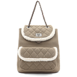 David Jones – 2 az 1-ben hátizsák és táska plüss részletekkel – világosbarna