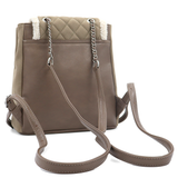 David Jones – 2 az 1-ben hátizsák és táska plüss részletekkel – világosbarna