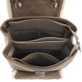 David Jones – 2 az 1-ben hátizsák és táska plüss részletekkel – világosbarna