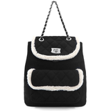 David Jones – 2 az 1-ben hátizsák és táska plüss részletekkel – fekete